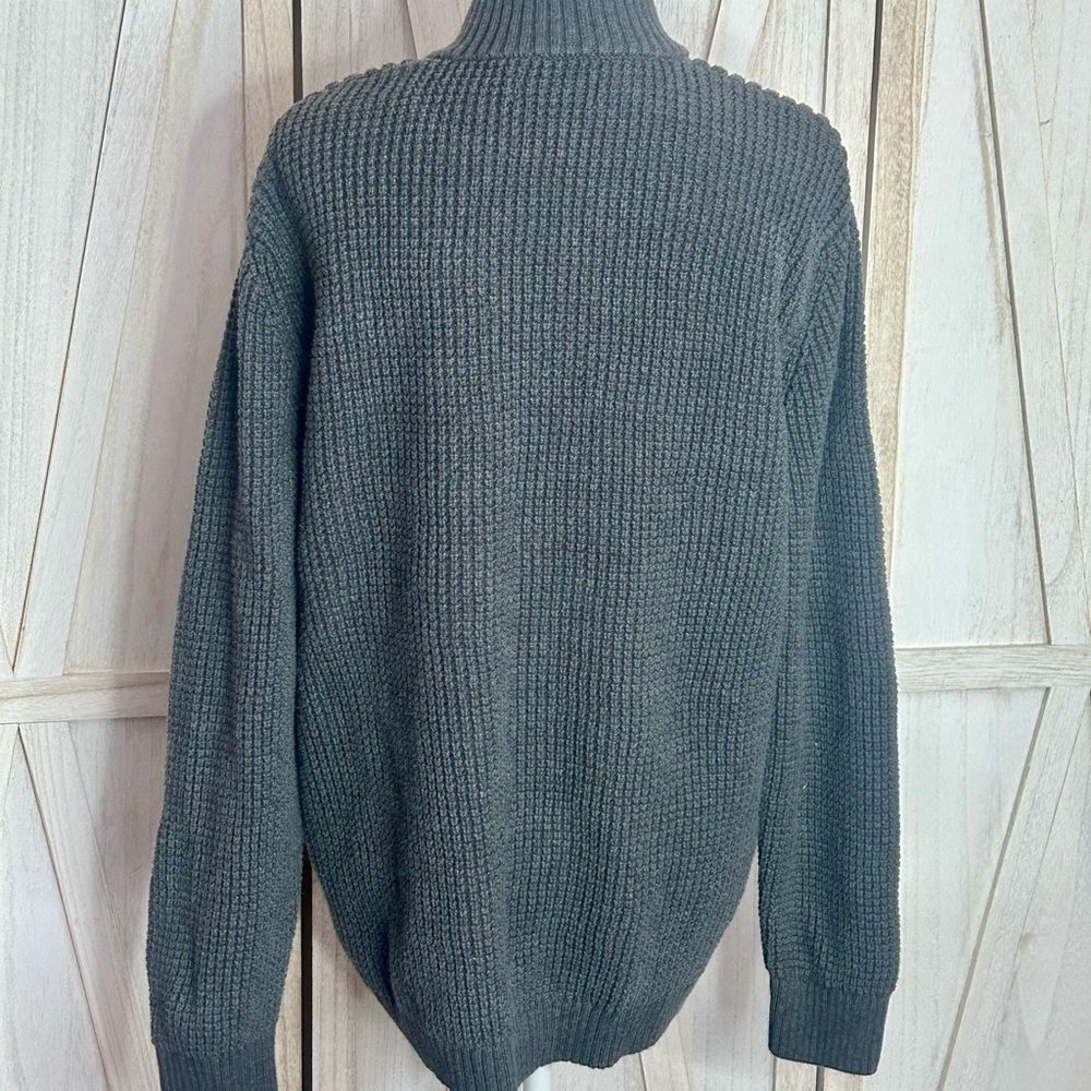 Men's Charter Club chunky Gray Button-Up Sweater size XL academia grandpa core - Picture 4 of 11